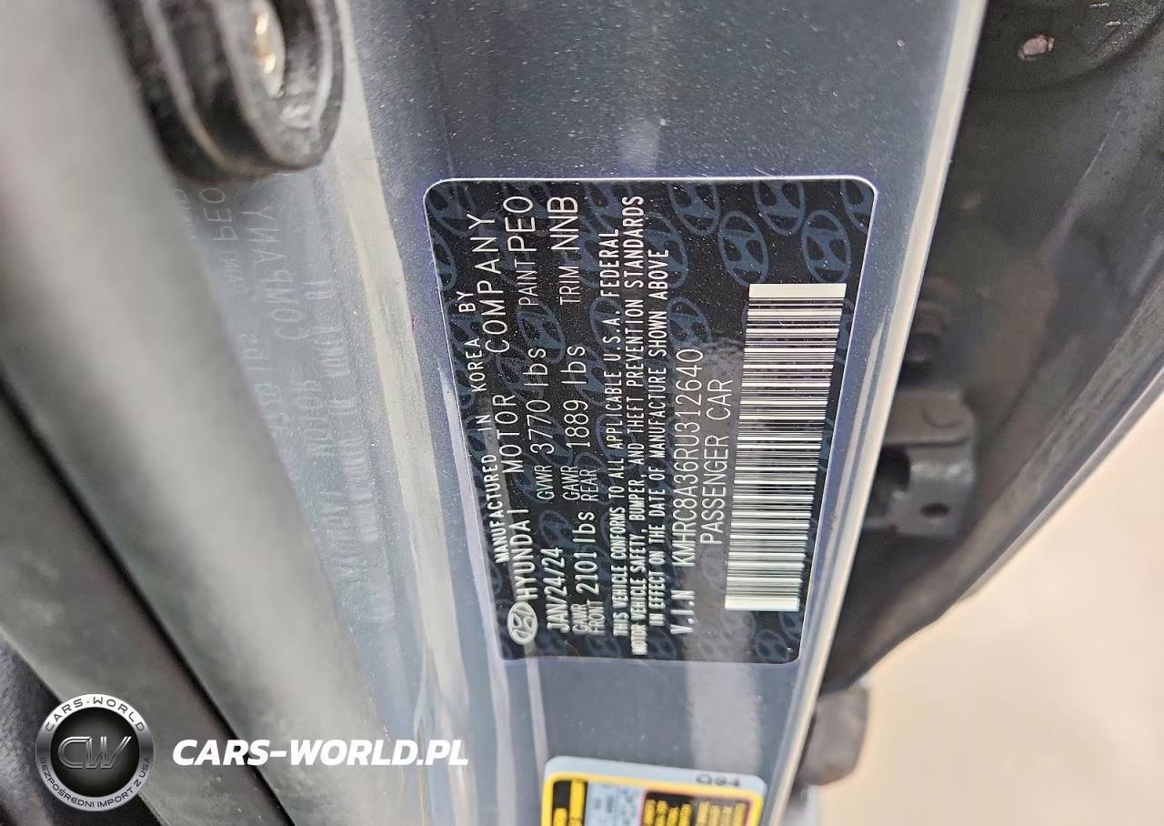 2024 Hyundai Venue Limited VIN:KMHRC8A36RU312640 - 12