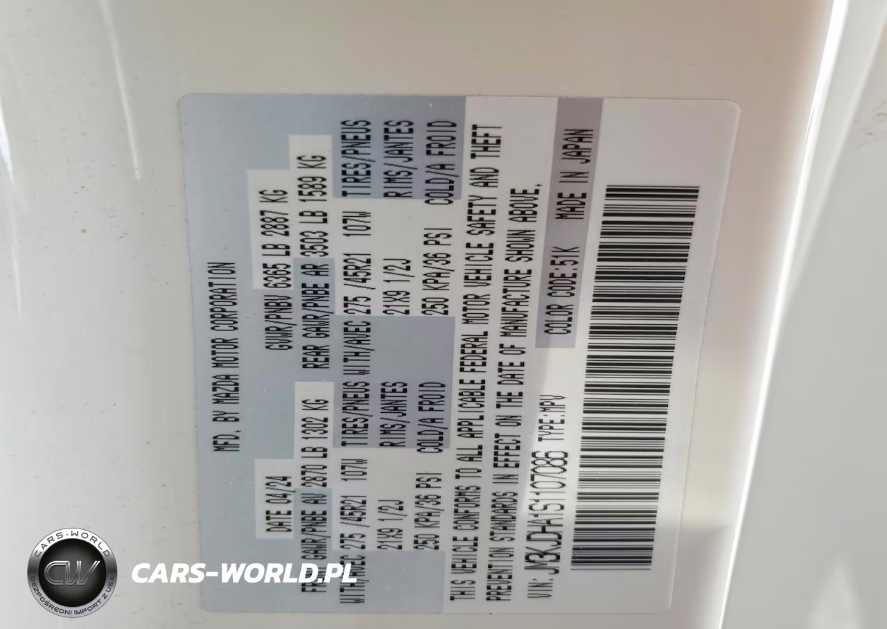 2025 Mazda Cx-70 Premium VIN:JM3KJDHA1S1107086 - 13