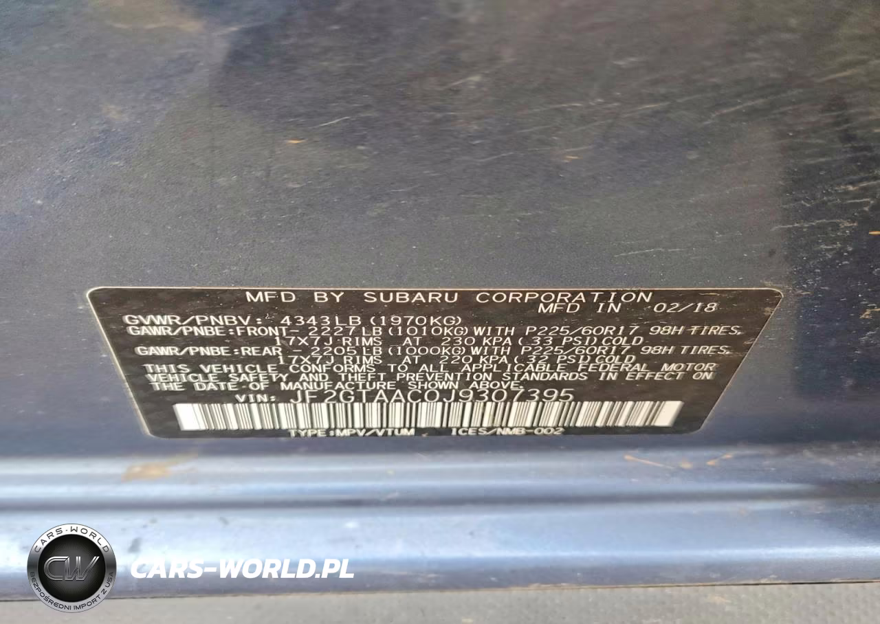 2018 Subaru Crosstrek Sport VIN:JF2GTAAC0J9307395 - 13