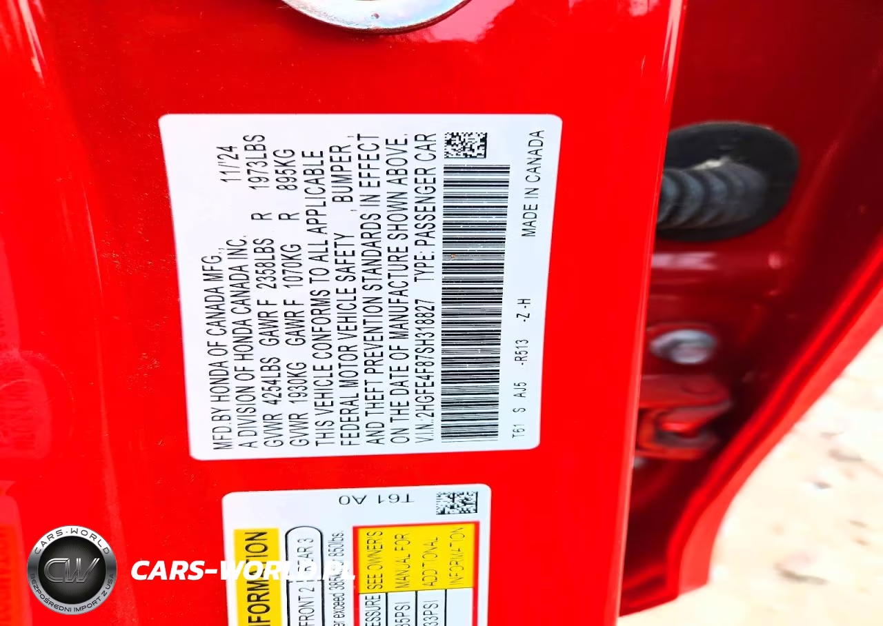 2025 Honda Civic Sport VIN:2HGFE4F87SH318827 - 12