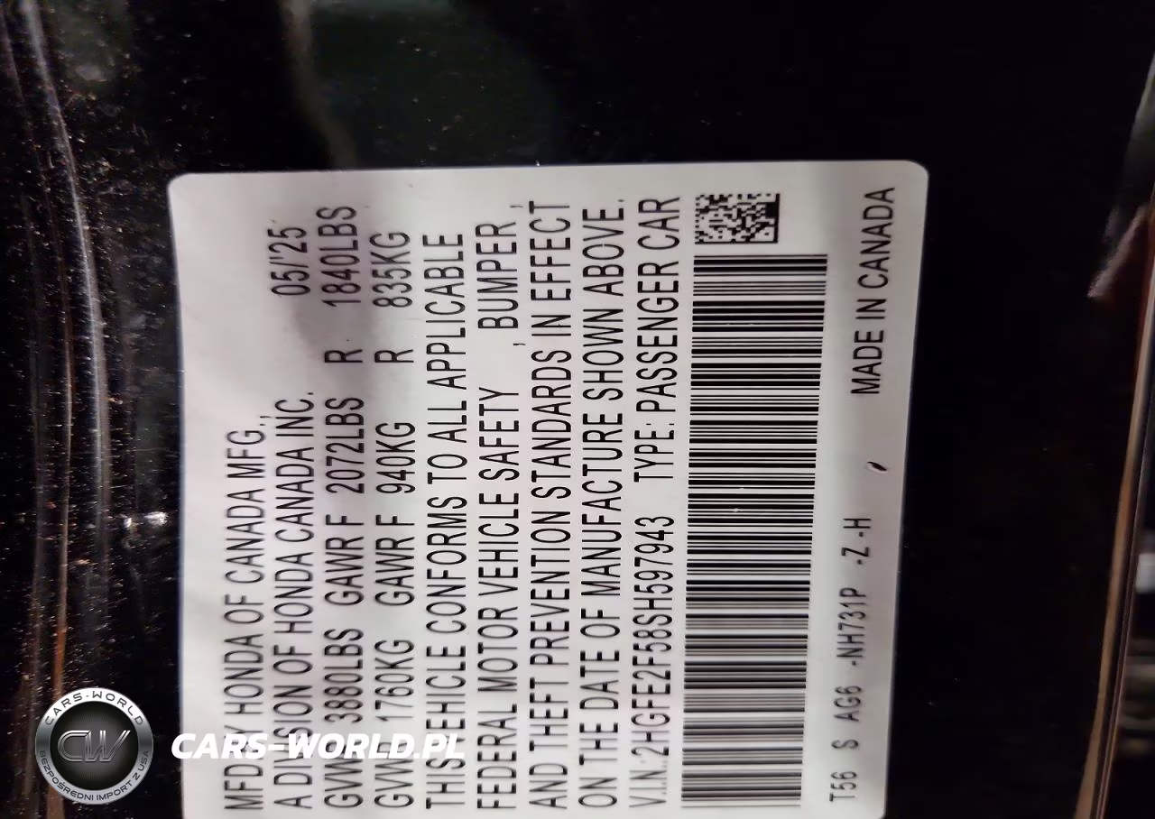 2025 Honda Civic Sport VIN:2HGFE2F58SH597943 - 12