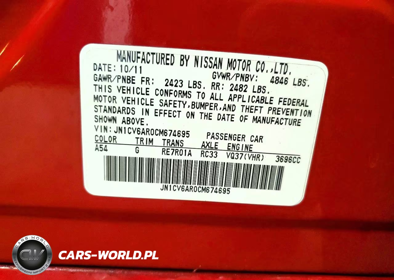 2012 Infiniti G37 Sedan X VIN:JN1CV6AR0CM674695 - 12