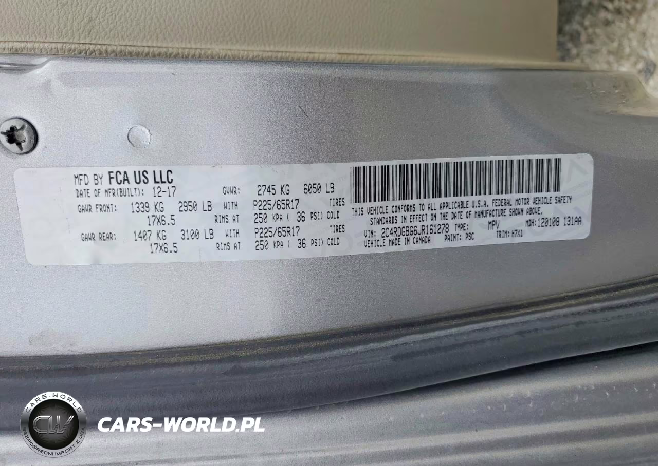 2018 Dodge Grand Caravan Se VIN:2C4RDGBG6JR161278 - 13