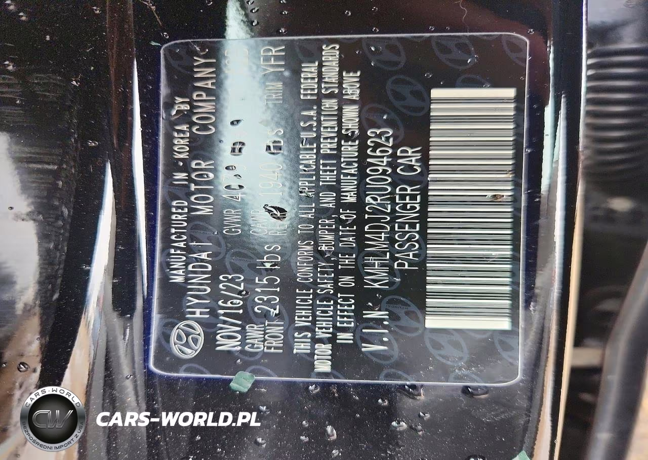 2024 Hyundai Elantra Hybrid Blue VIN:KMHLM4DJ2RU094623 - 12