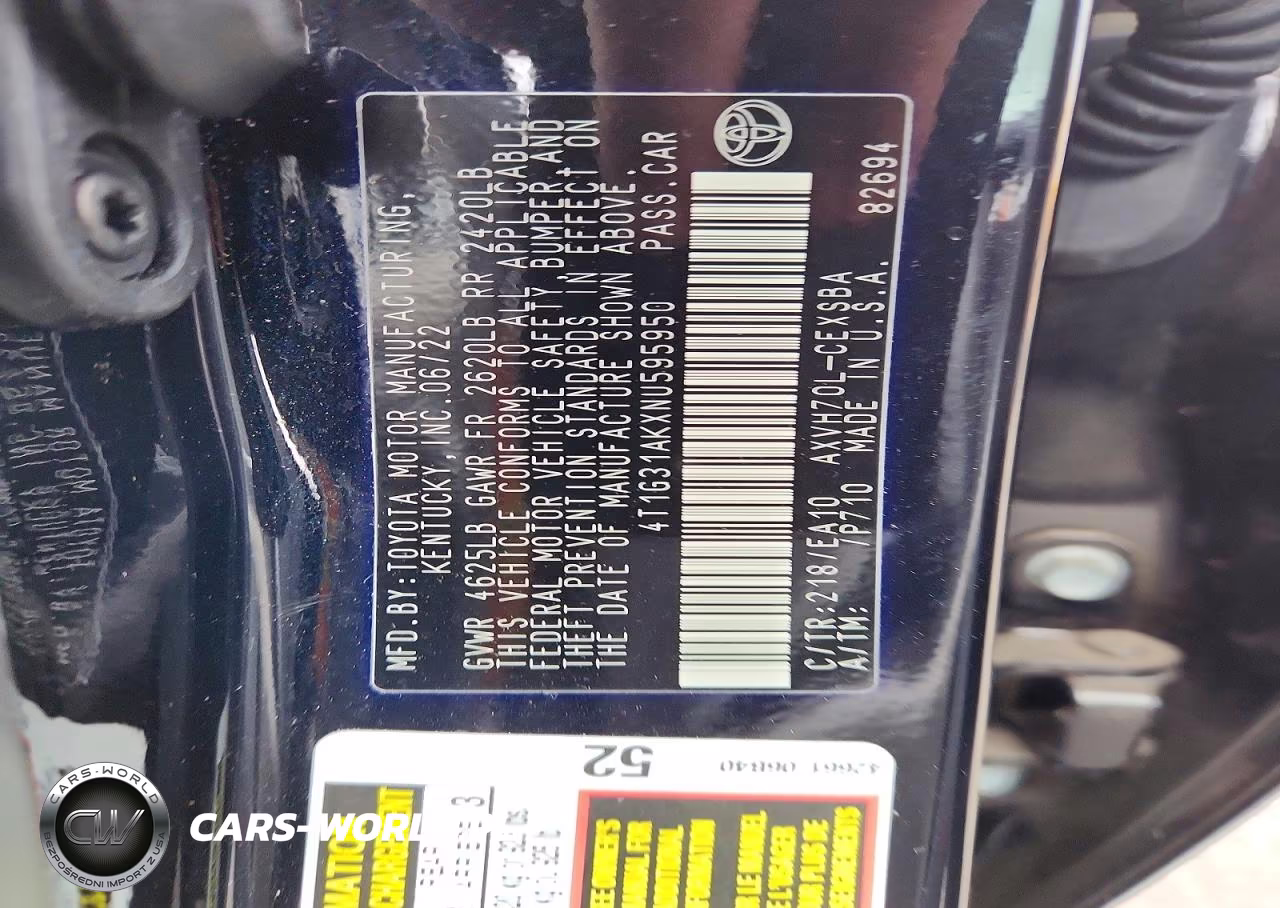 2022 Toyota Camry Hybrid Se VIN:4T1G31AKXNU595950 - 13