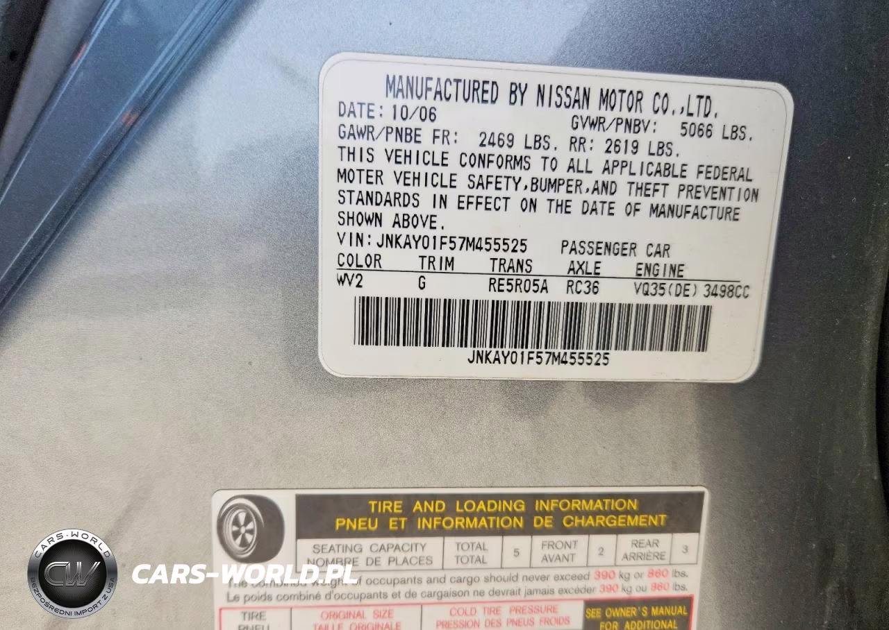 2007 Infiniti M35 X VIN:JNKAY01F57M455525 - 13
