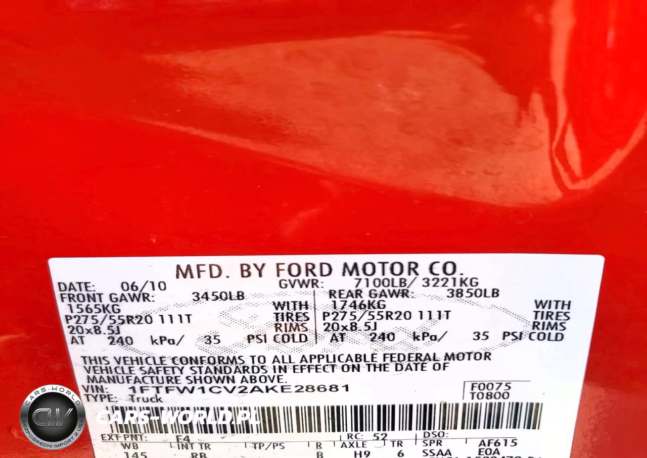 2010 Ford F150 Supercrew VIN:1FTFW1CV2AKE28681 - 12