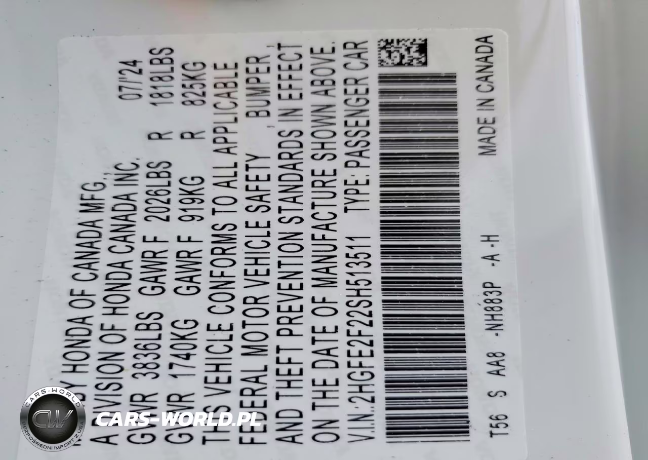 2025 Honda Civic Lx VIN:2HGFE2F22SH513511 - 12