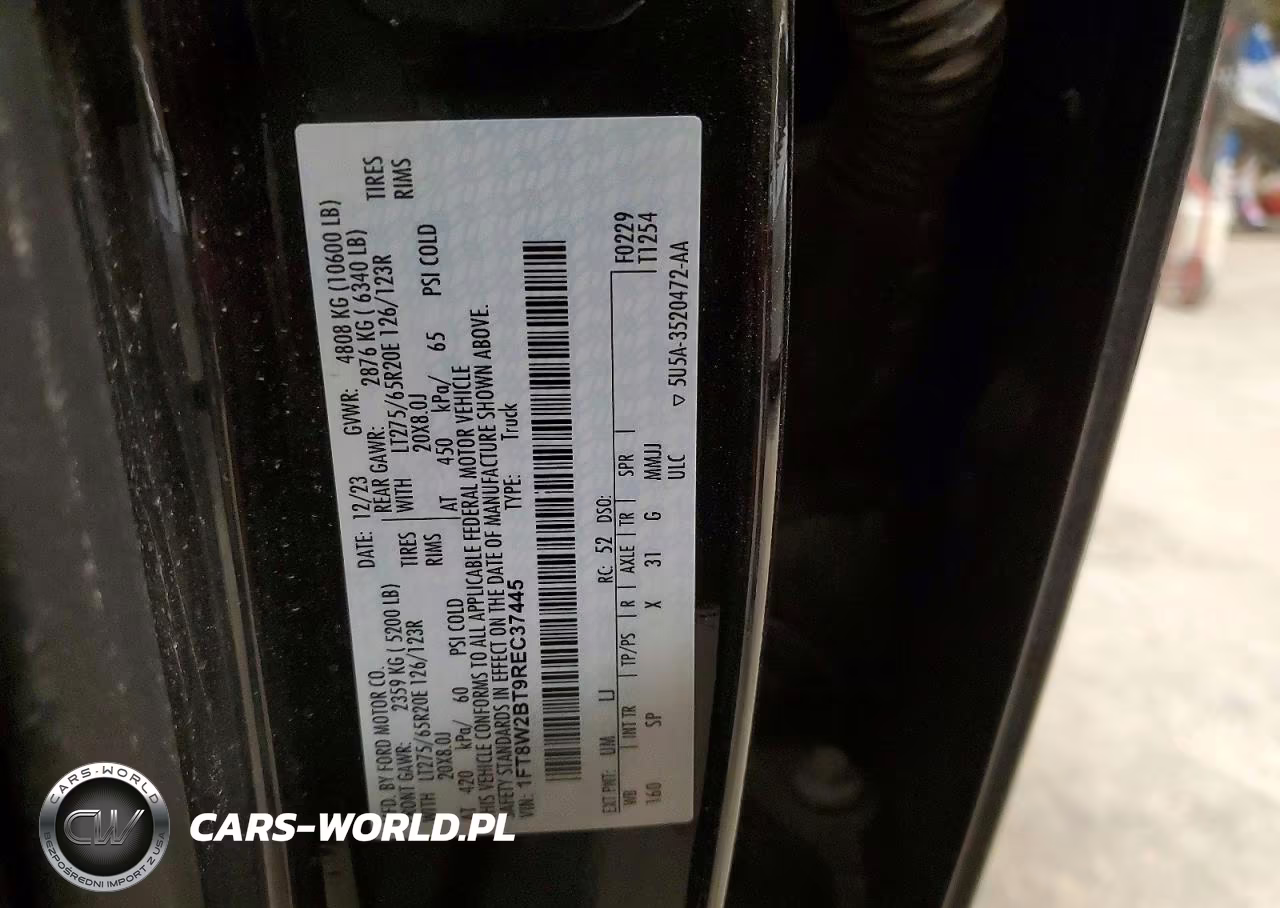2024 Ford F250 Super Duty VIN:1FT8W2BT9REC37445 - 13