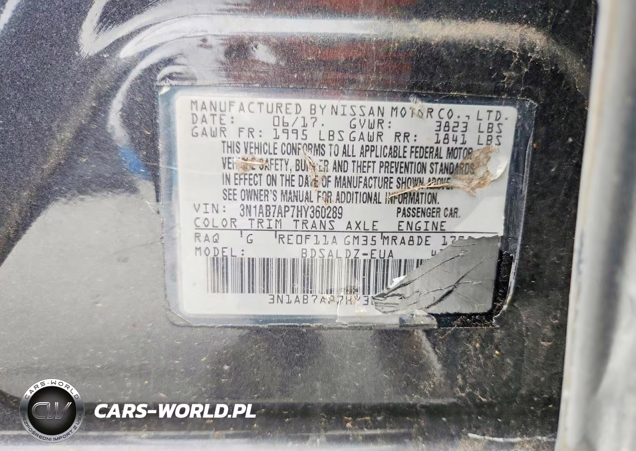 2017 Nissan Sentra Sv VIN:3N1AB7AP3HY345384 - 13