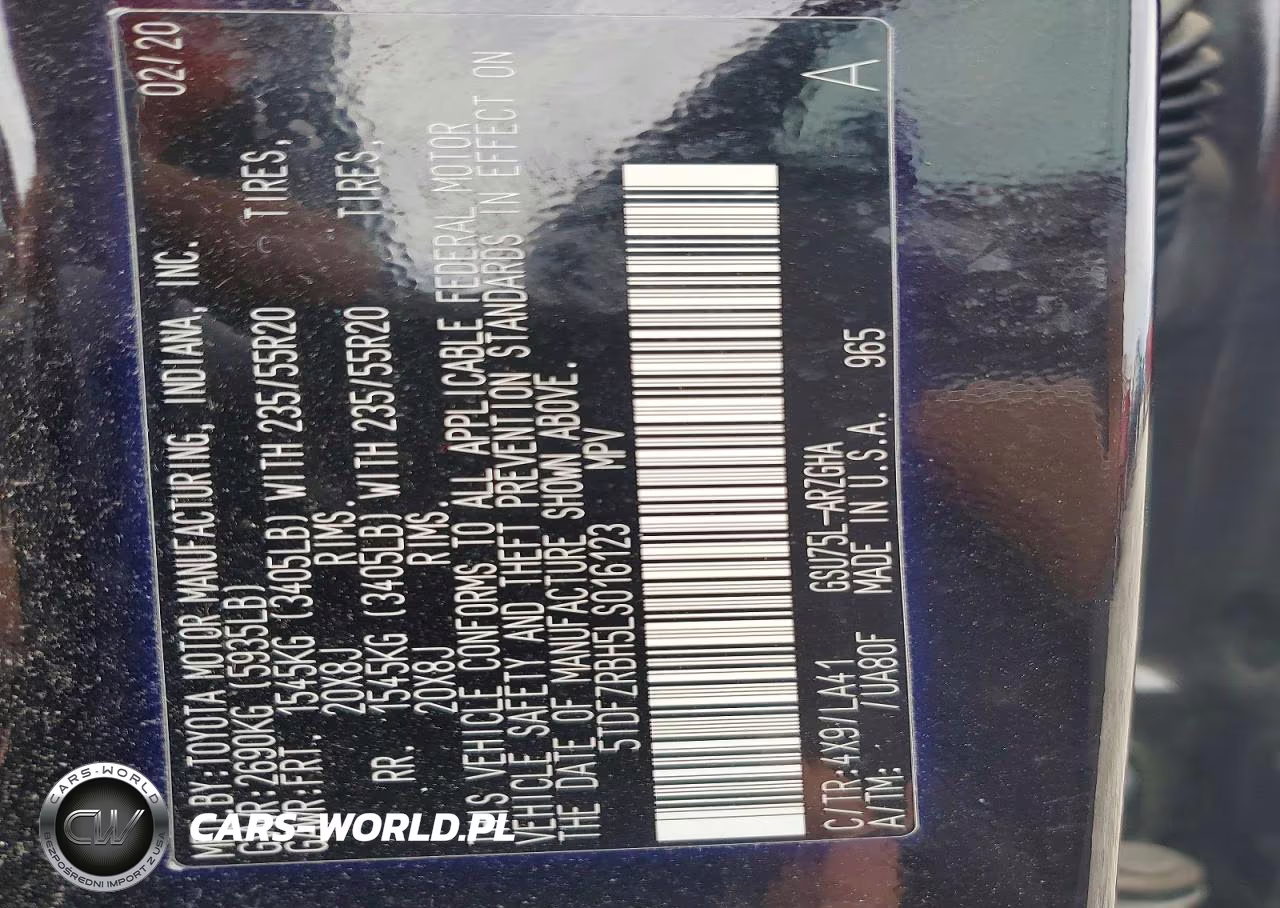 2020 Toyota Highlander Platinum VIN:5TDFZRBH5LS016123 - 13