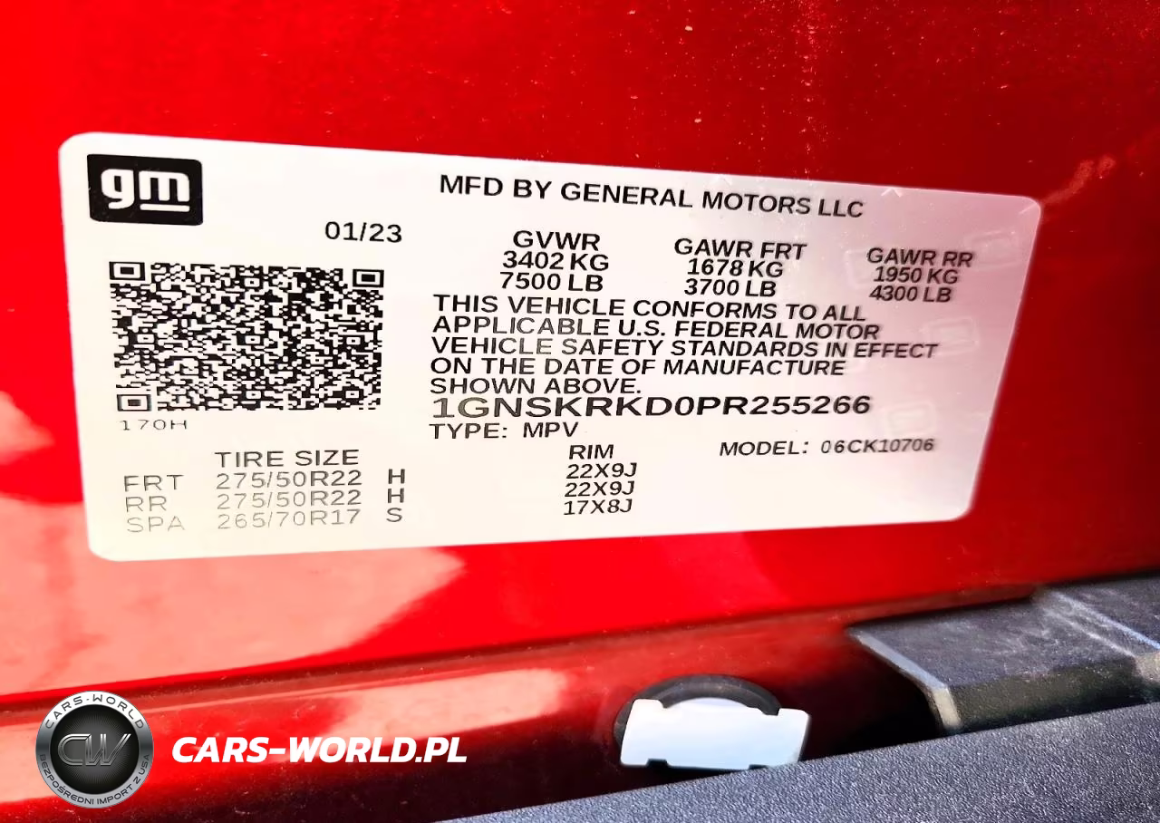 Chevrolet Tahoe VIN:1GNSKRKD0PR255266 - 14