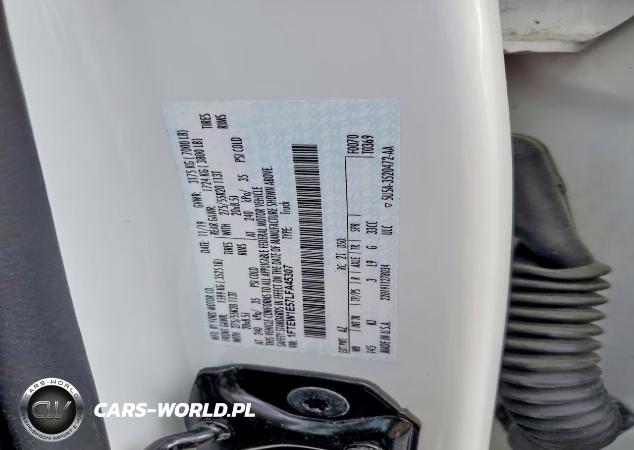 2020 Ford F150 Supercrew VIN:1FTEW1E57LFA45307 - 12