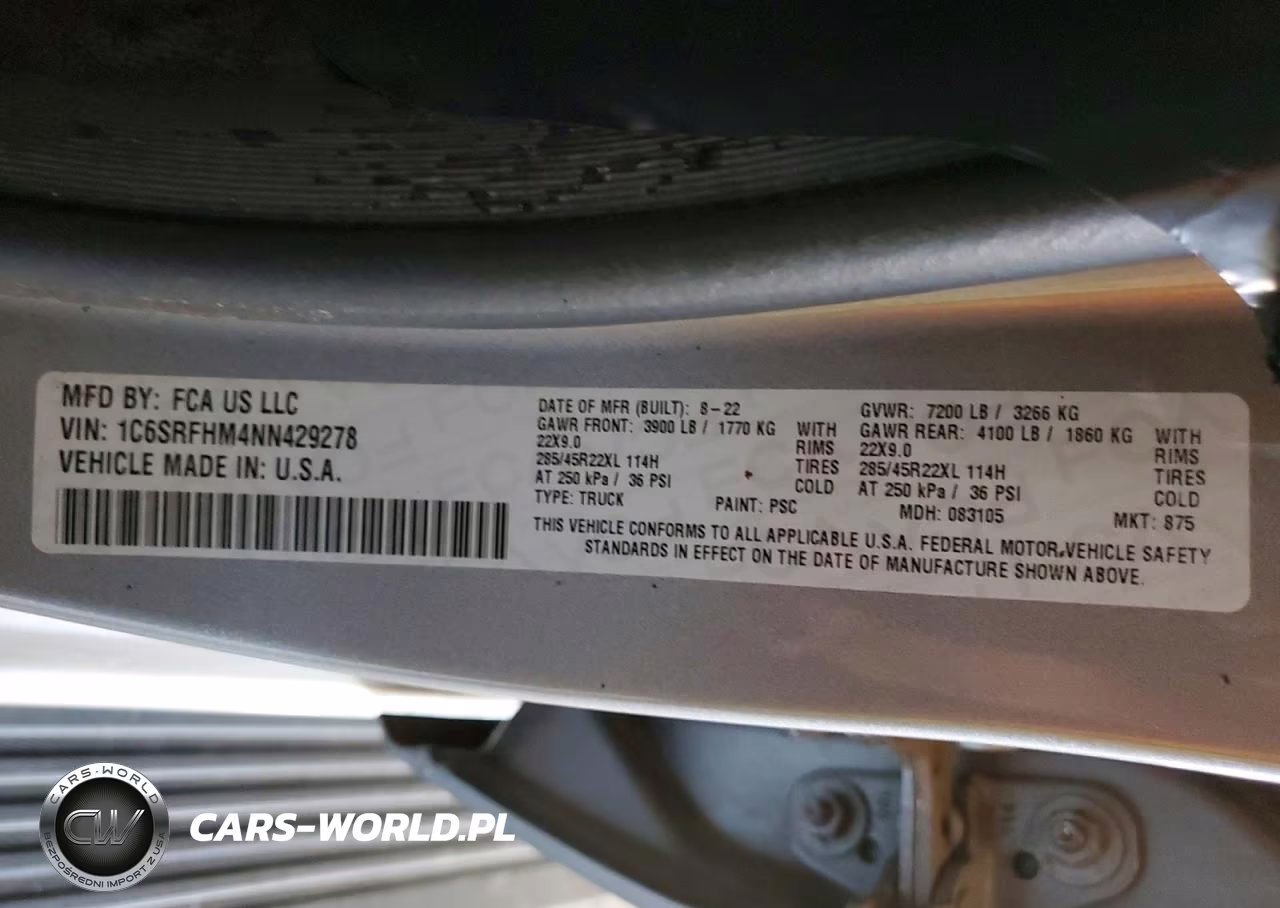 2022 Ram 1500 Limited VIN:1C6SRFHM4NN429278 - 12