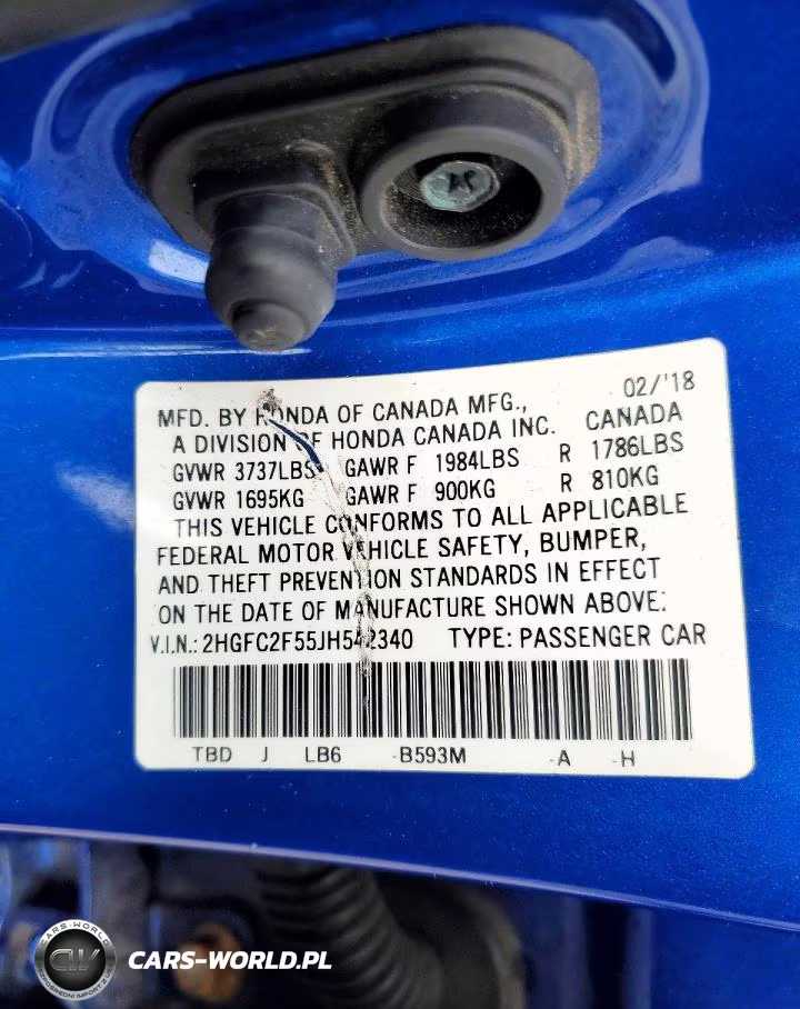 2018 Honda Civic Lx VIN:2HGFC2F55JH542340 - 13