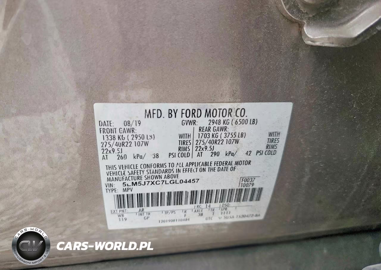 2020 Lincoln Aviator Reserve VIN:5LM5J7XC7LGL04457 - 13