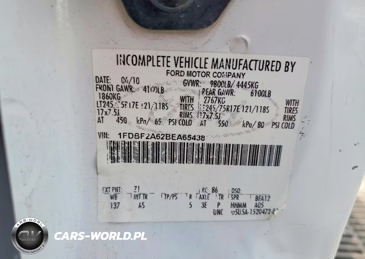 2011 Ford F250 Super Duty VIN:1FDBF2A62BEA65438 - 12