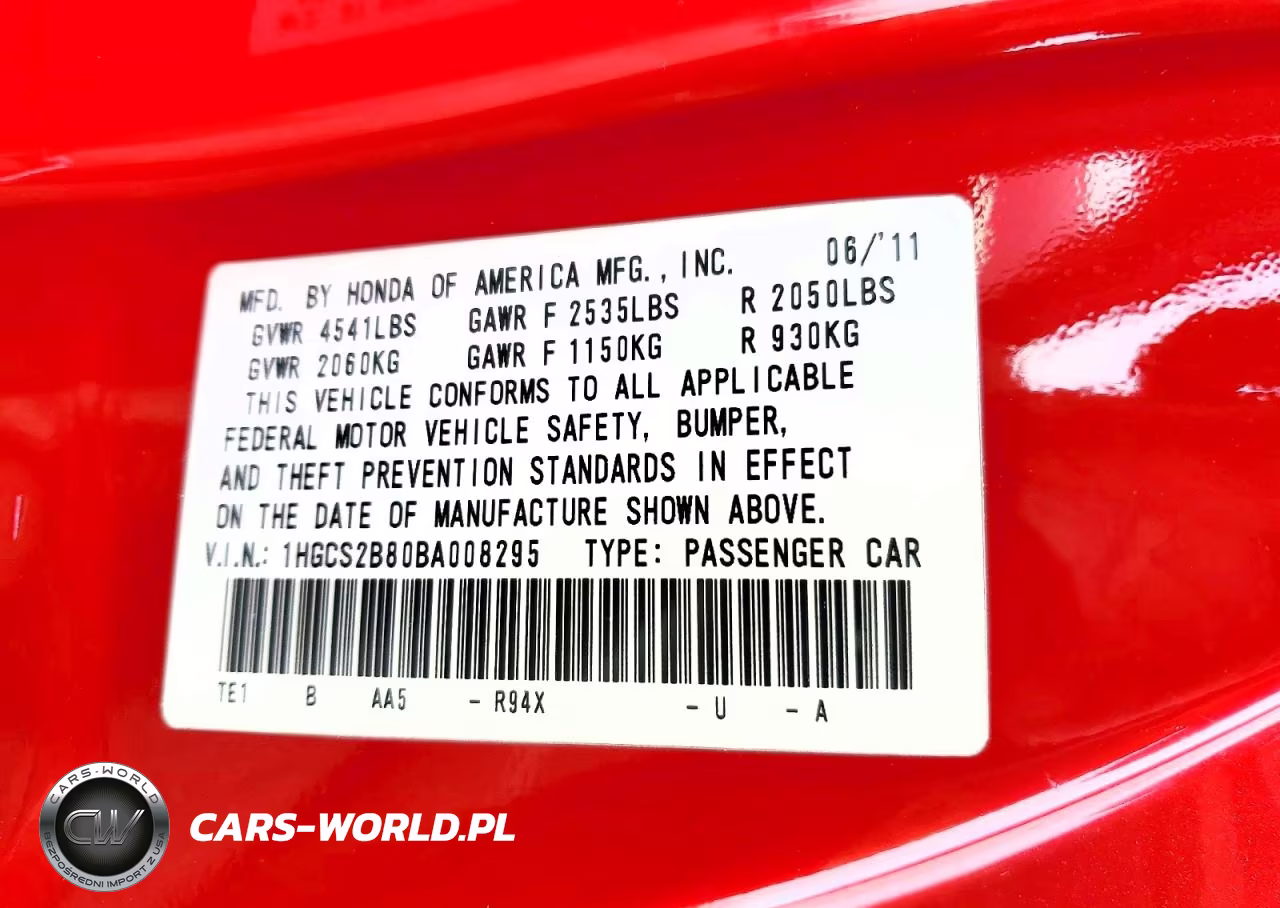 2011 Honda Accord VIN:1HGCS2B80BA008295 - 12