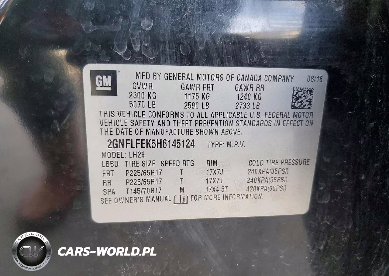 2017 Chevrolet Equinox Lt VIN:2GNFLFEK5H6145124 - 13