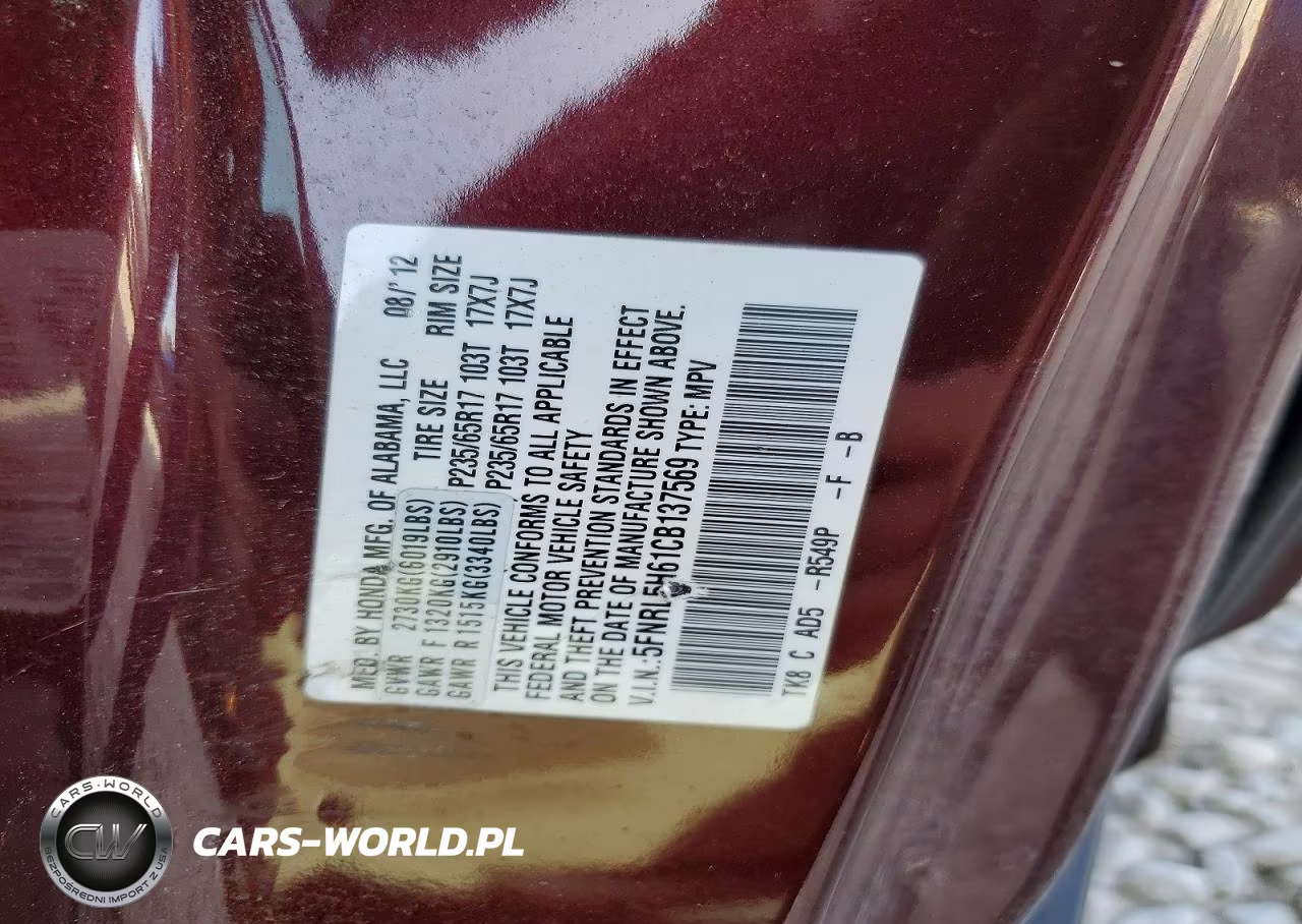 2012 Honda Odyssey Exl VIN:5FNRL5H61CB137569 - 14