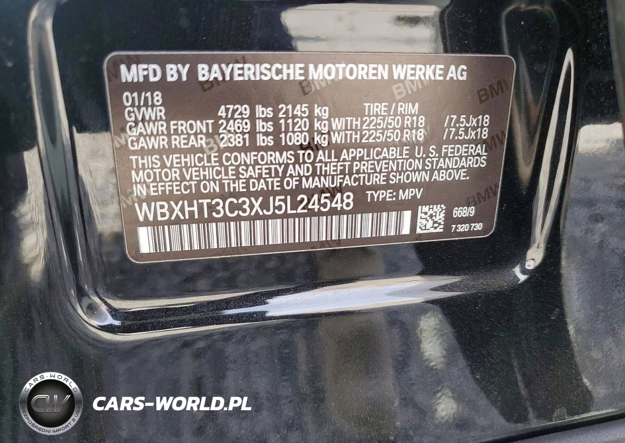 2018 BMW X1 xDrive28I VIN:WBXHT3C3XJ5L24548 - 12