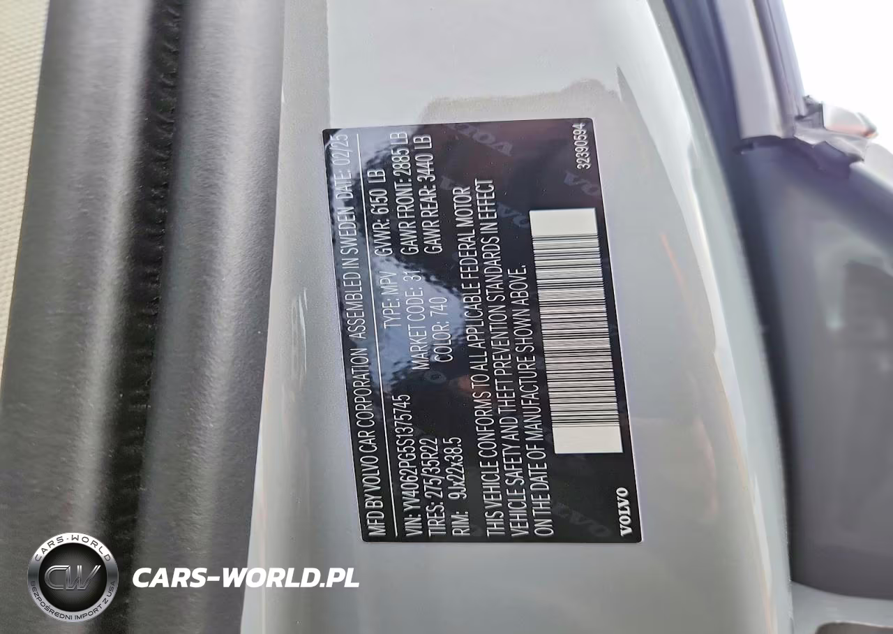 2025 Volvo Xc90 Ultra VIN:YV4062PG5S1375745 - 12