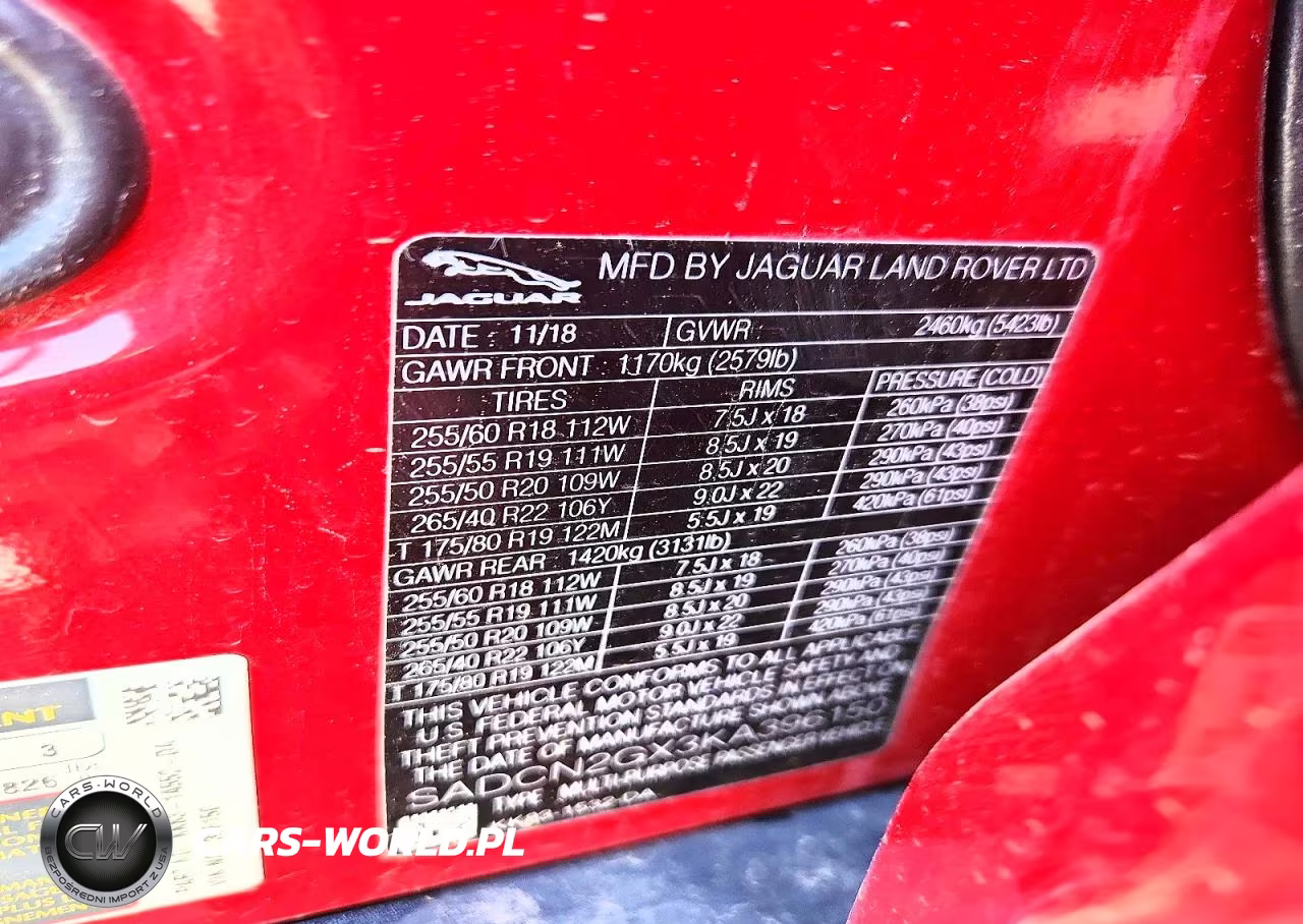 2019 Jaguar F-Pace Portfolio VIN:SADCN2GX3KA396150 - 13