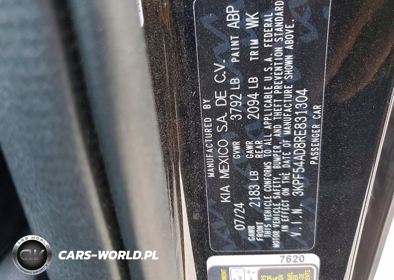 2024 Kia Forte Gt-Line VIN:3KPF54AD8RE831304 - 12
