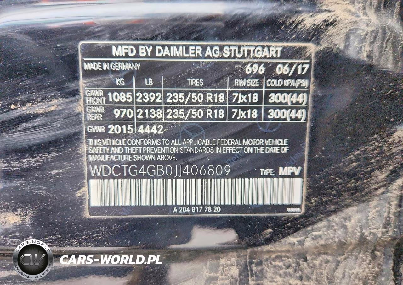 2018 Mercedes-Benz Gla 250 VIN:WDCTG4GB0JJ406809 - 13