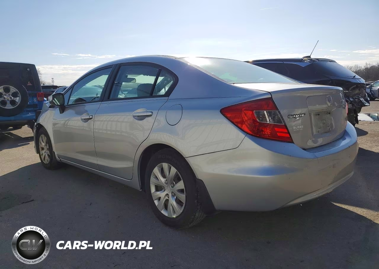 2012 Honda Civic Lx VIN:19XFB2F55CE360069 - 2