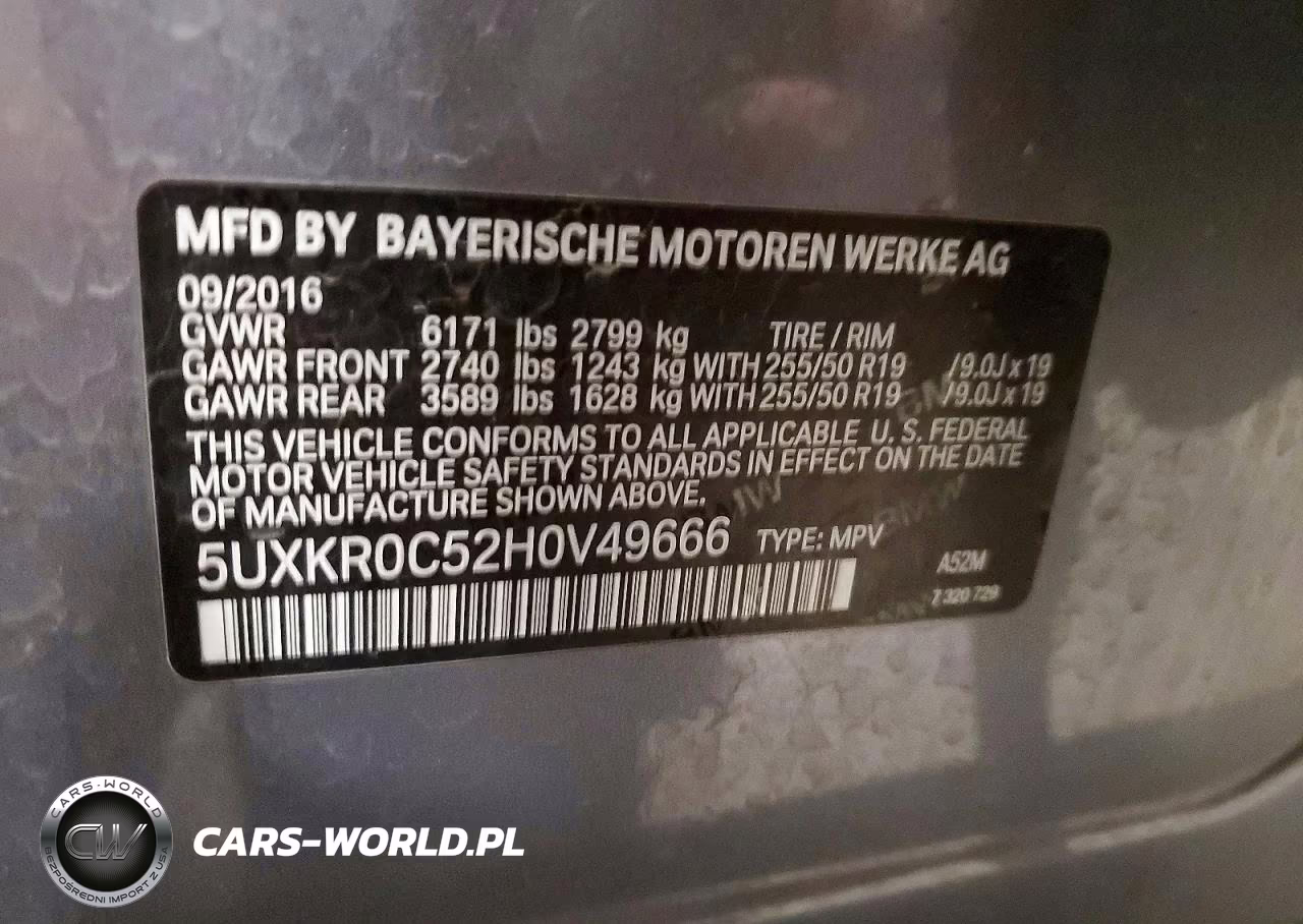 2017 BMW X5 xDrive35I VIN:5UXKR0C52H0V49666 - 13