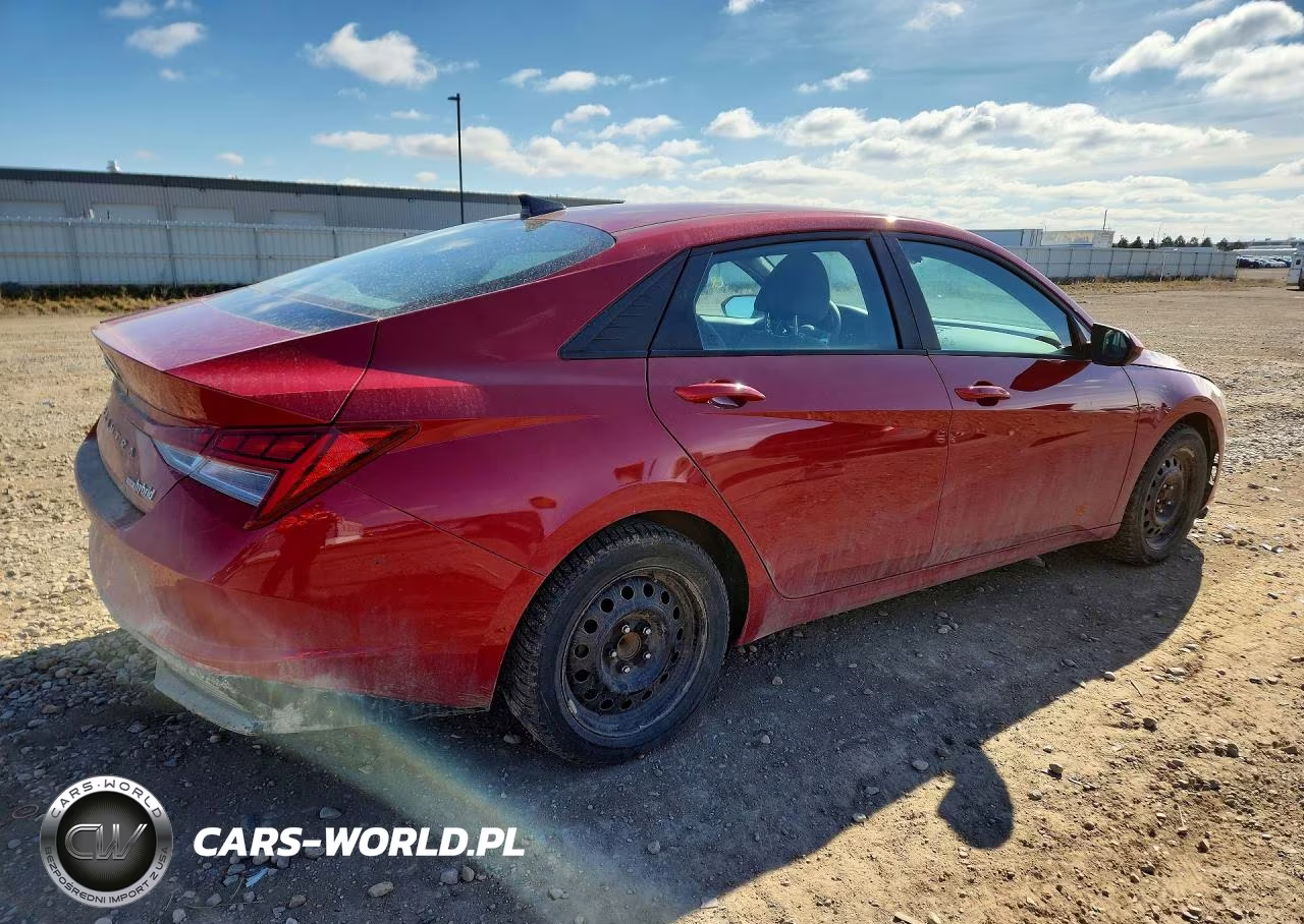 2023 Hyundai Elantra Hybrid Blue VIN:KMHLM4AJ8PU044763 - 3