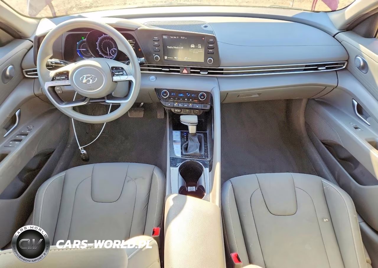 2023 Hyundai Elantra Hybrid Blue VIN:KMHLM4AJ8PU044763 - 8