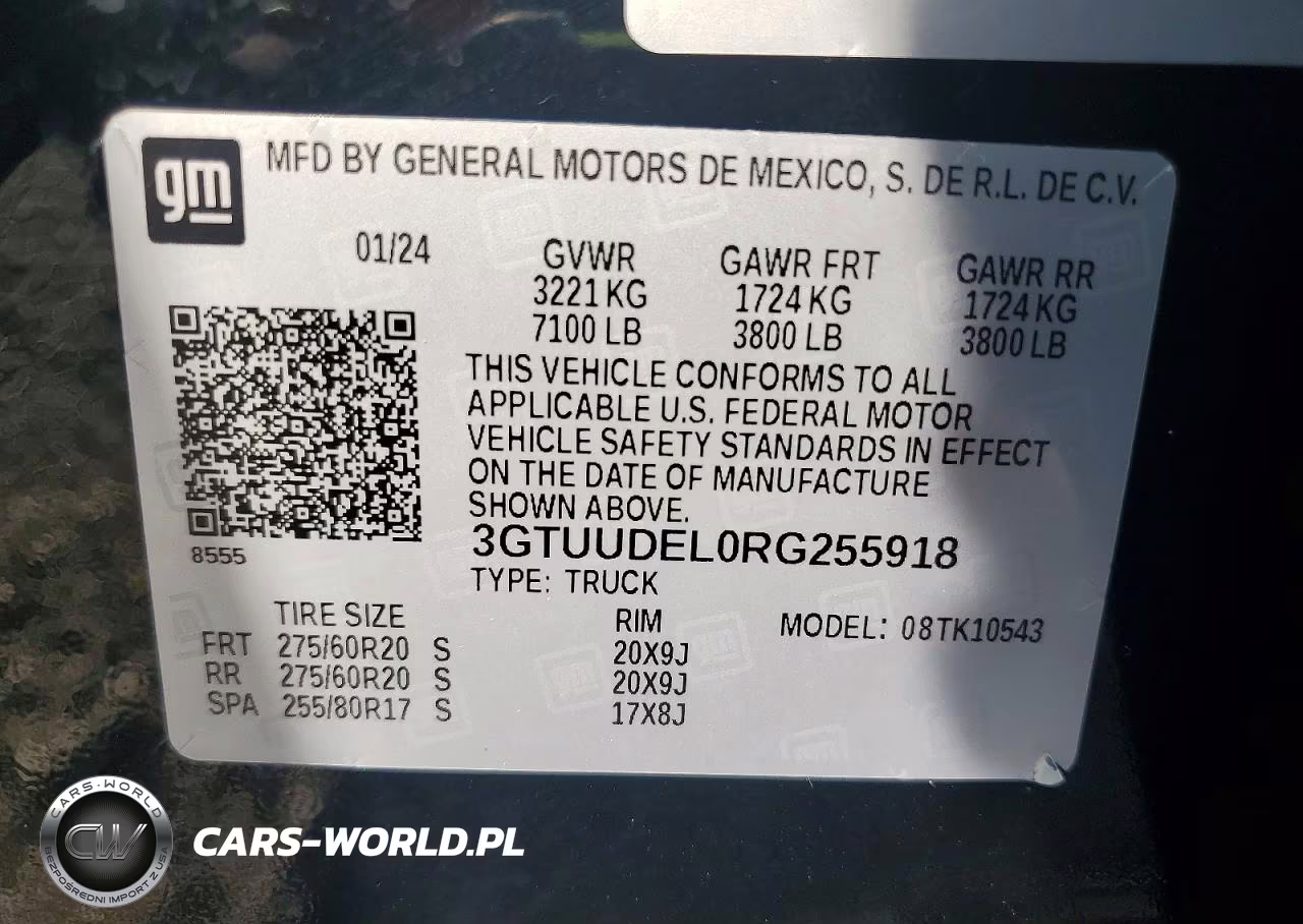 2024 GMC Sierra K1500 Slt VIN:3GTUUDEL0RG255918 - 12