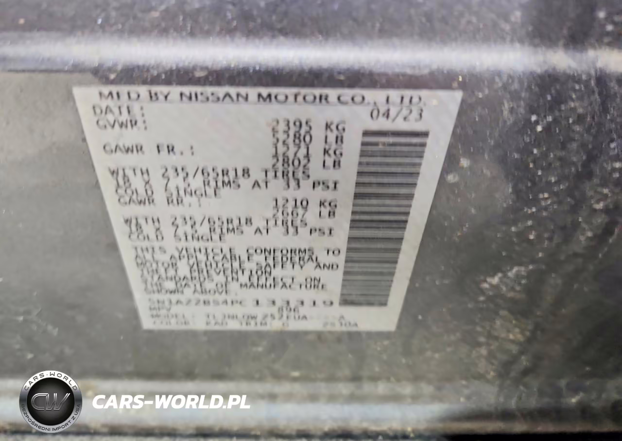 2023 Nissan Murano Sv VIN:5N1AZ2BS4PC133319 - 14