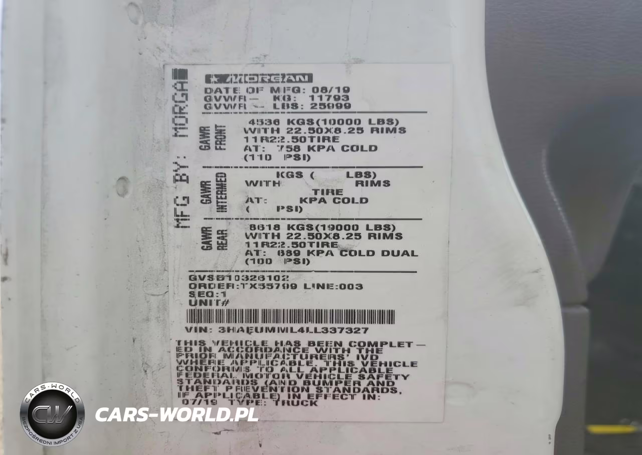 2020 International Mv607 Box Truck VIN:3HAEUMML4LL337327 - 10
