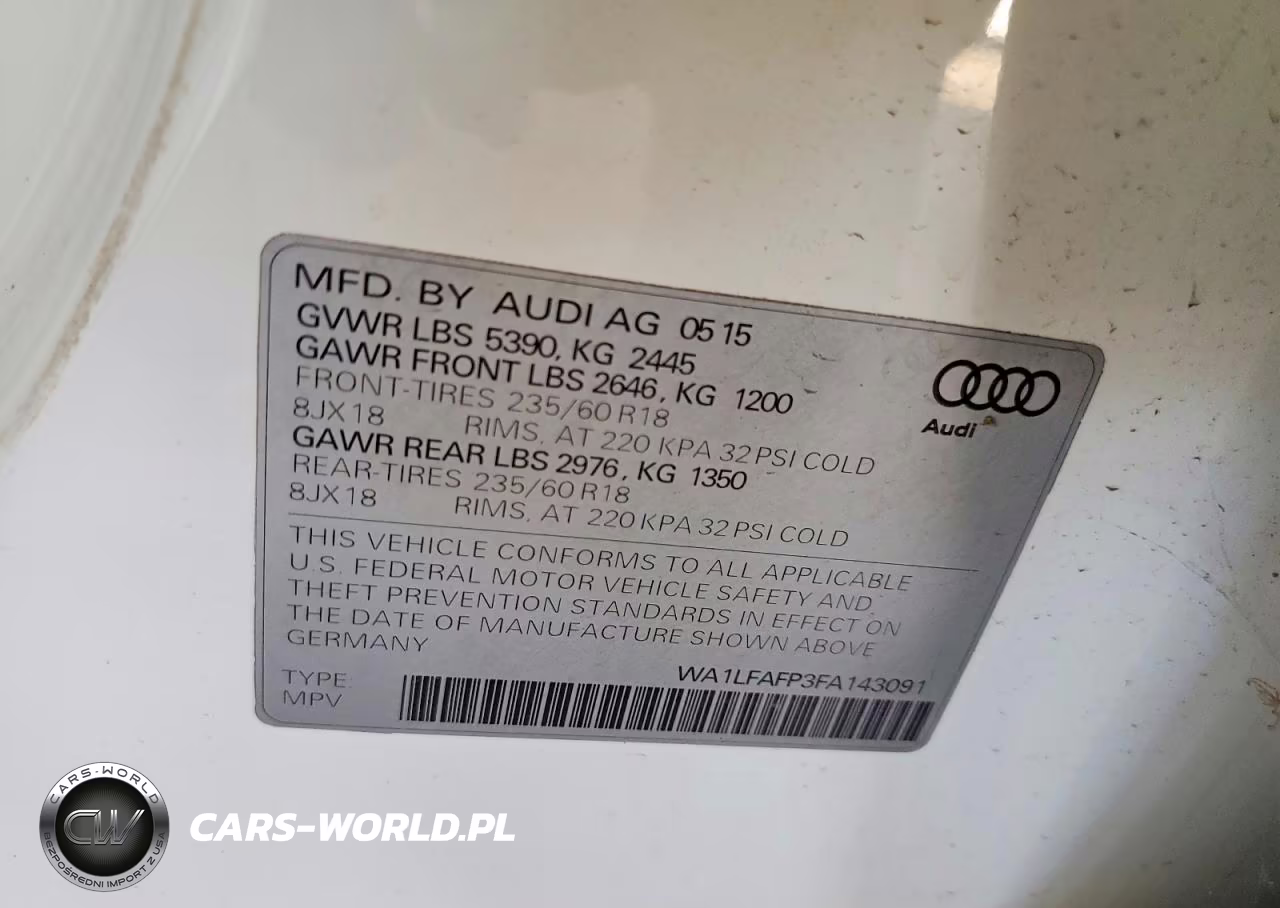 2015 Audi Q5 Premium Plus VIN:WA1LFAFP3FA143091 - 12