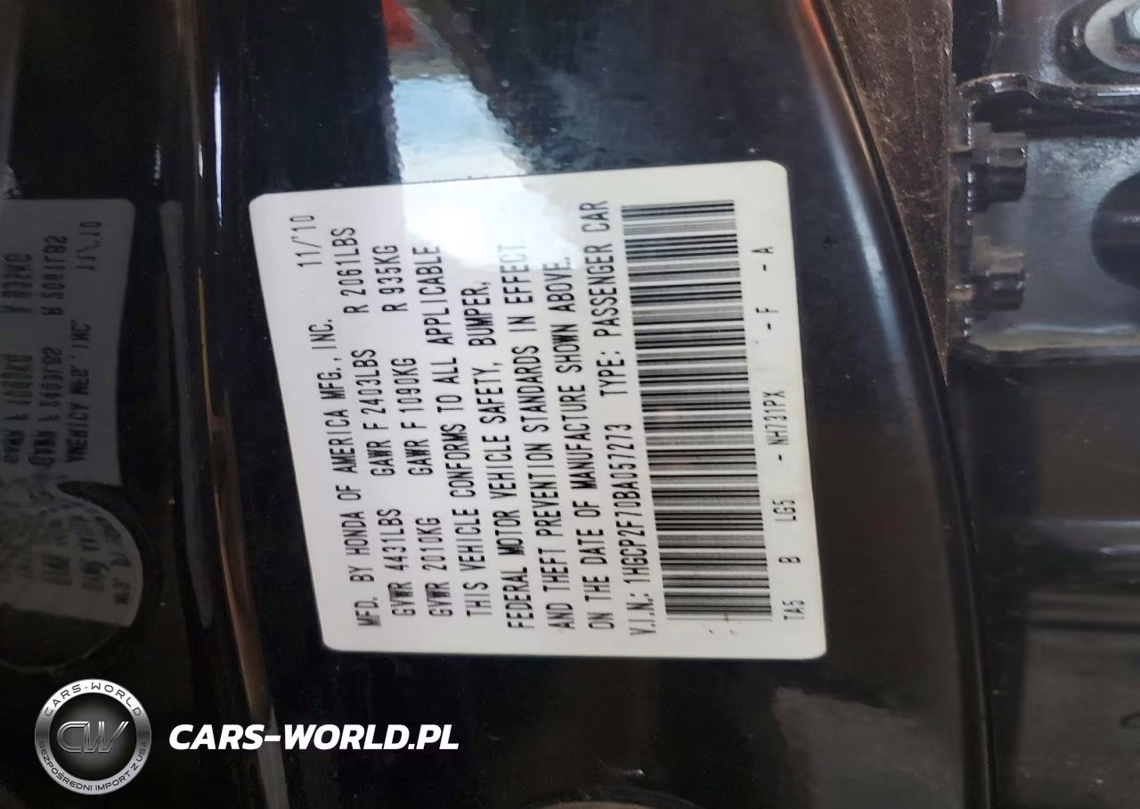 2011 Honda Accord Ex VIN:1HGCP2F70BA057273 - 12