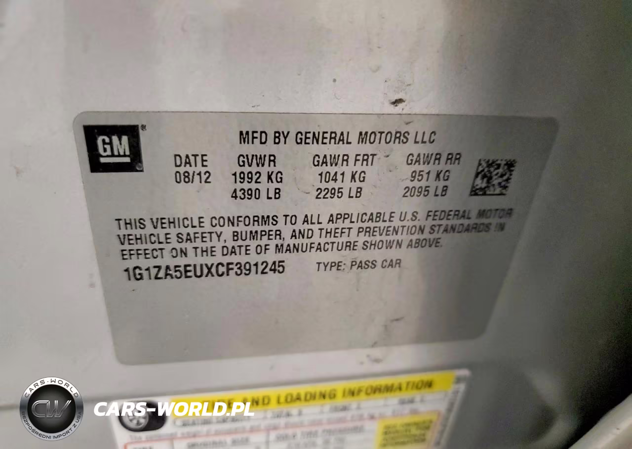 2012 Chevrolet Malibu Ls VIN:1G1ZA5EUXCF391245 - 12
