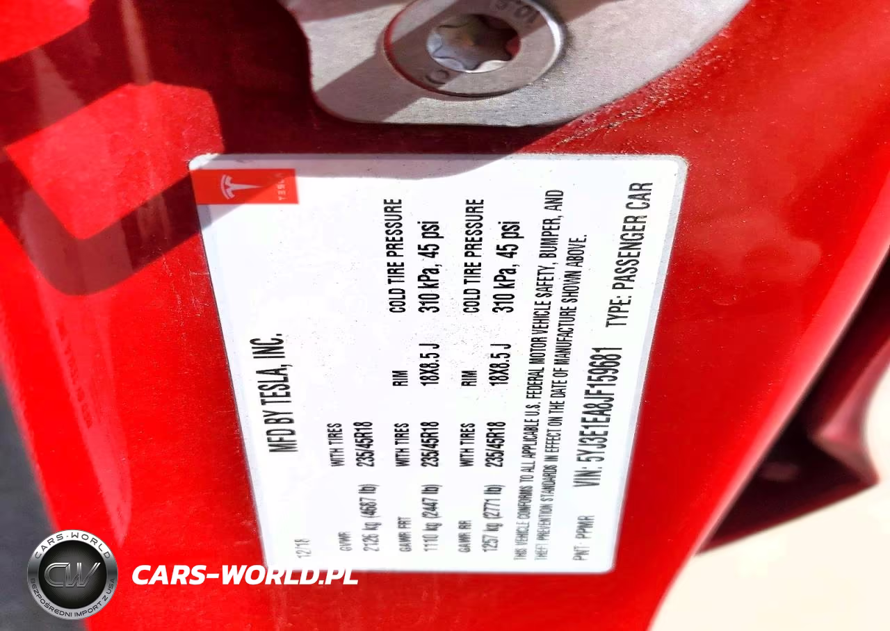 2018 Tesla Model 3 VIN:5YJ3E1EA8JF159681 - 13