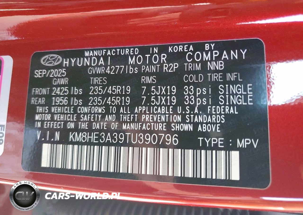 2026 Hyundai Kona Limited VIN:KM8HE3A39TU390796 - 13