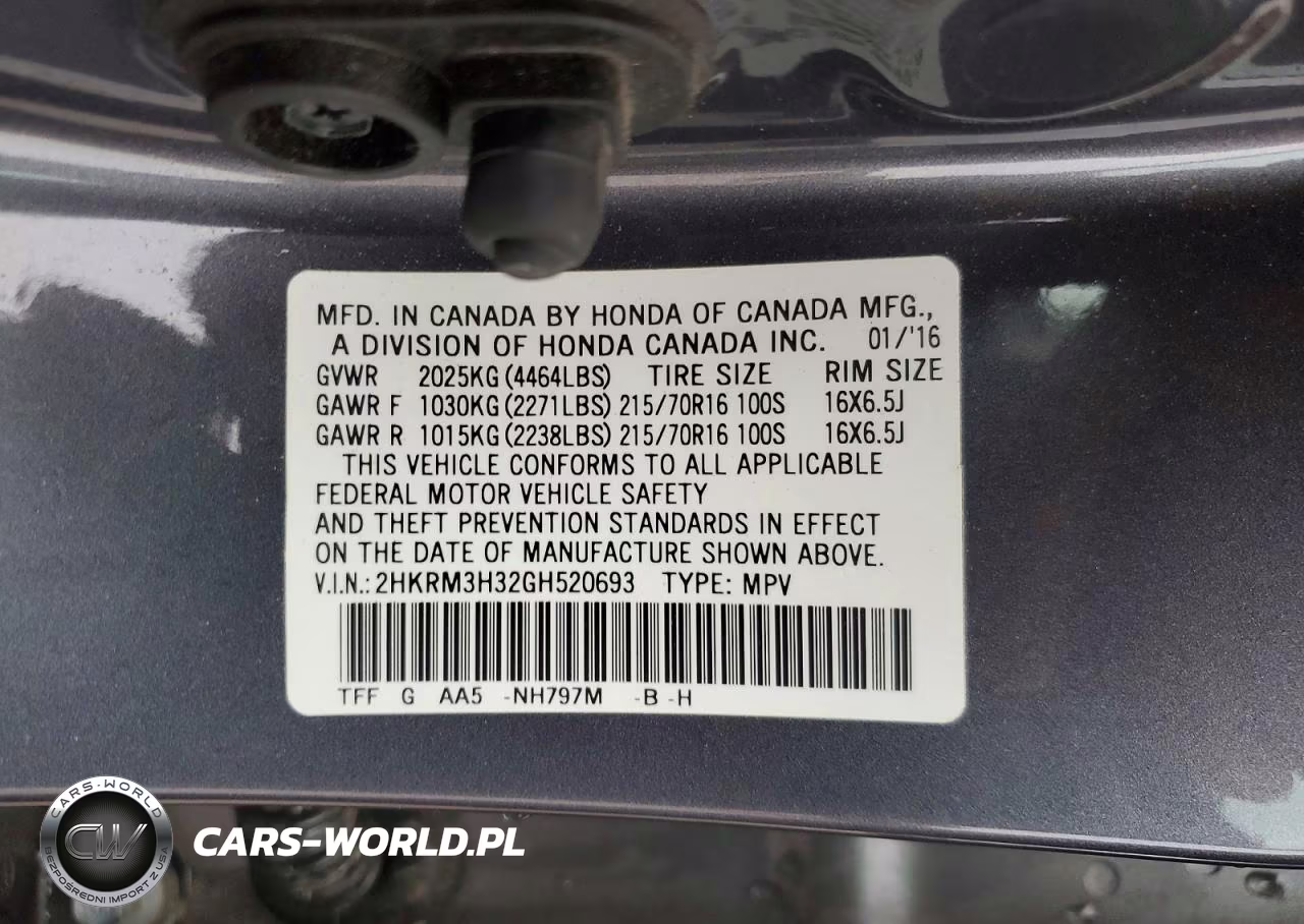 2016 Honda Cr-V Lx VIN:2HKRM3H32GH520693 - 13