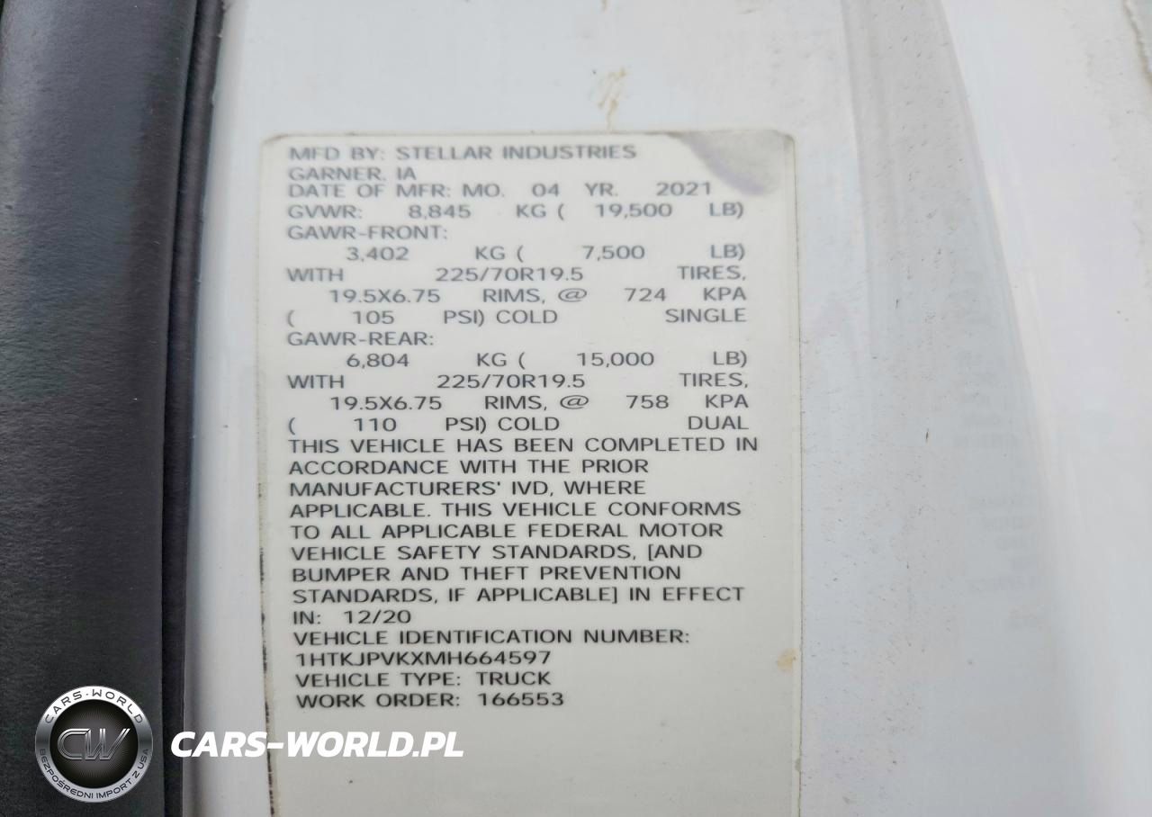 2021 Chev Silverado Medium Duty VIN:1HTKJPVKXMH664597 - 12