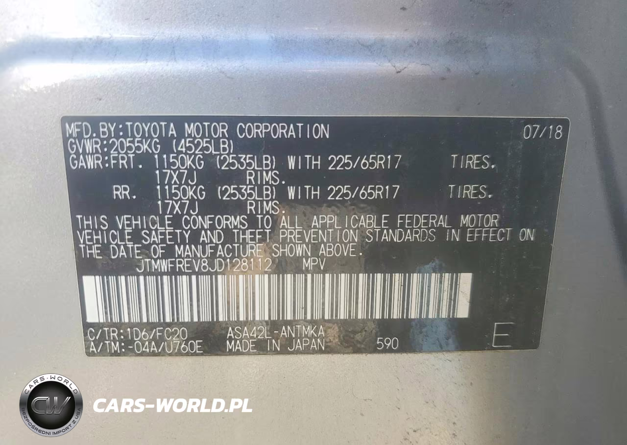2018 Toyota Rav4 Xle VIN:JTMWFREV8JD128112 - 13