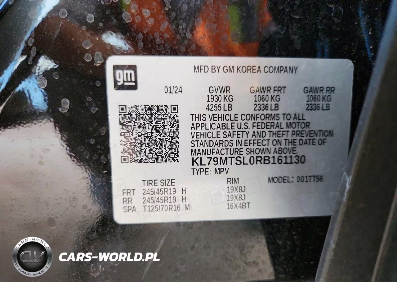2024 Chevrolet Trailblazer Rs VIN:KL79MTSL0RB161130 - 13