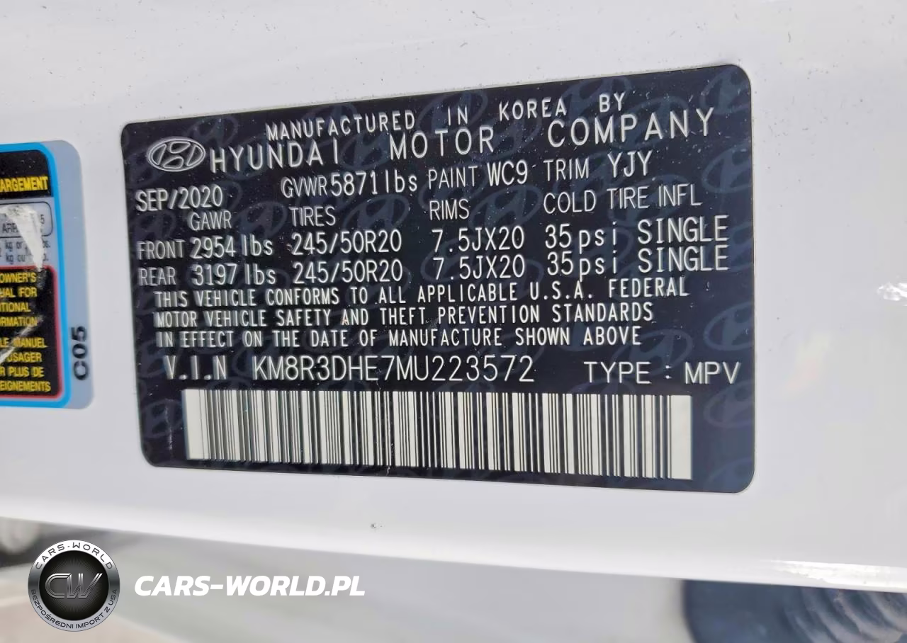 2021 Hyundai Palisade Sel W VIN:KM8R3DHE7MU223572 - 13