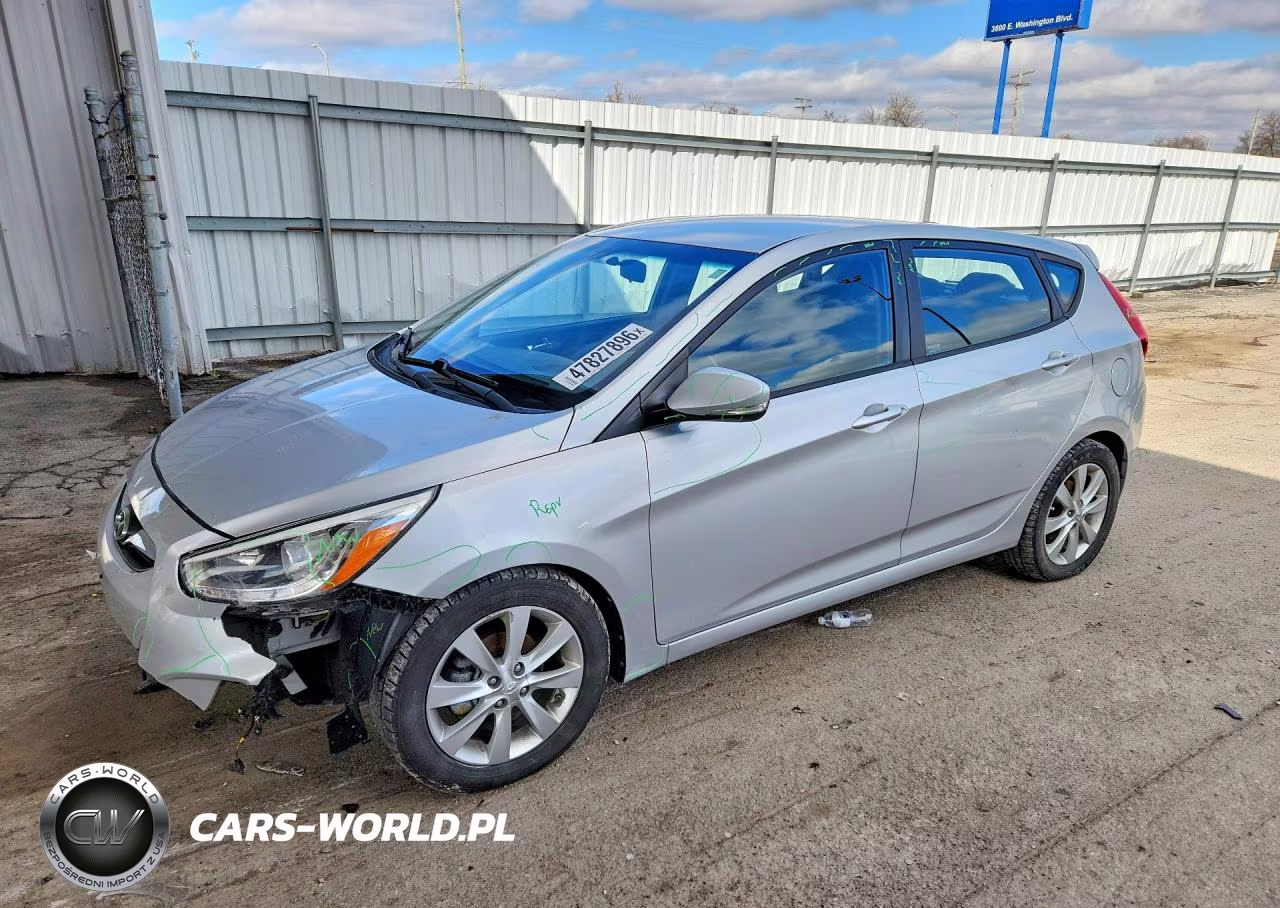 2014 Hyundai Accent Se VIN:KMHCU5AE6EU187829 - 1