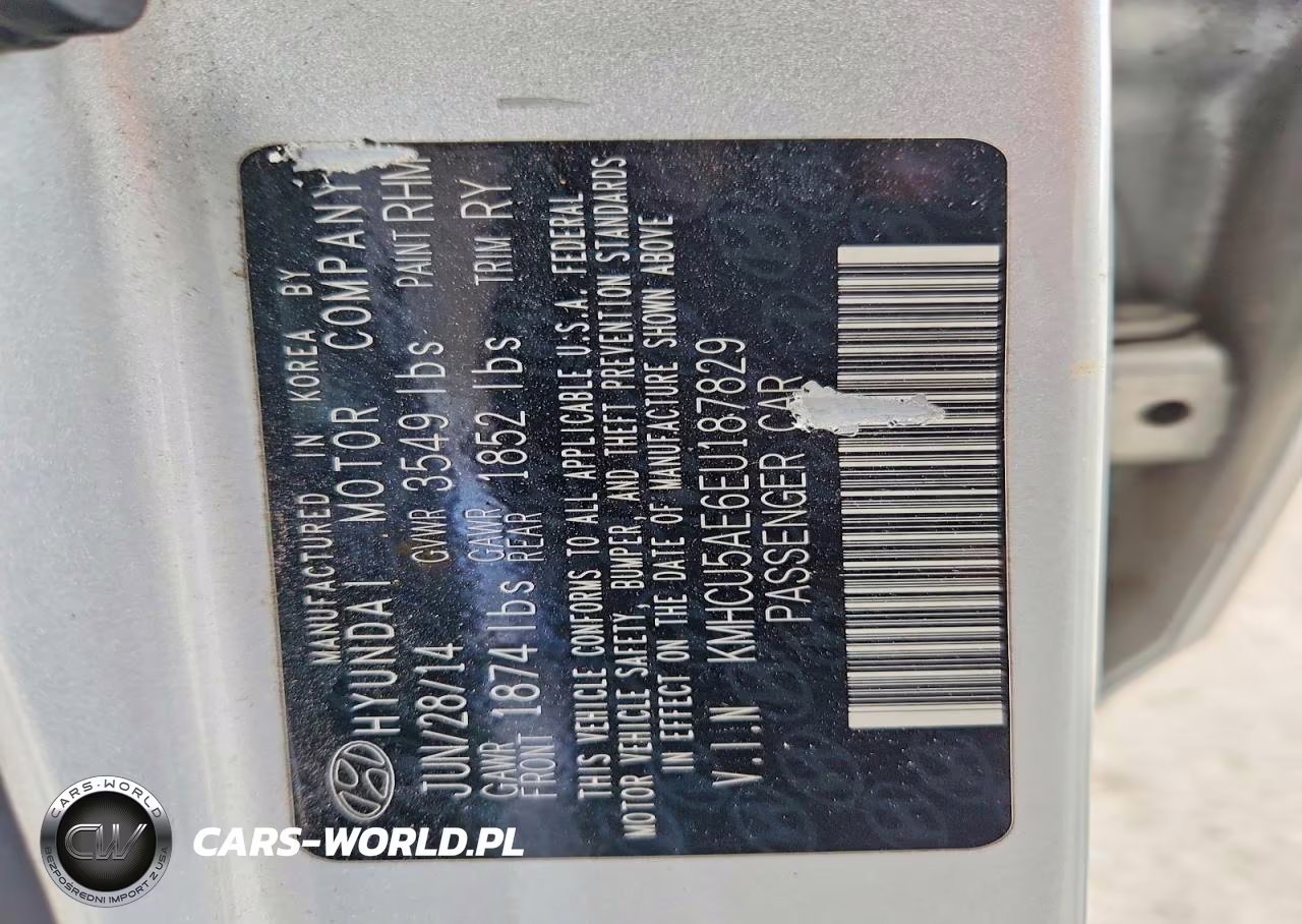 2014 Hyundai Accent Se VIN:KMHCU5AE6EU187829 - 12