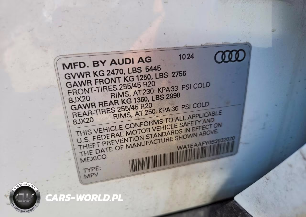 2025 Audi Q5 VIN:WA1EAAFY0S2032020 - 13