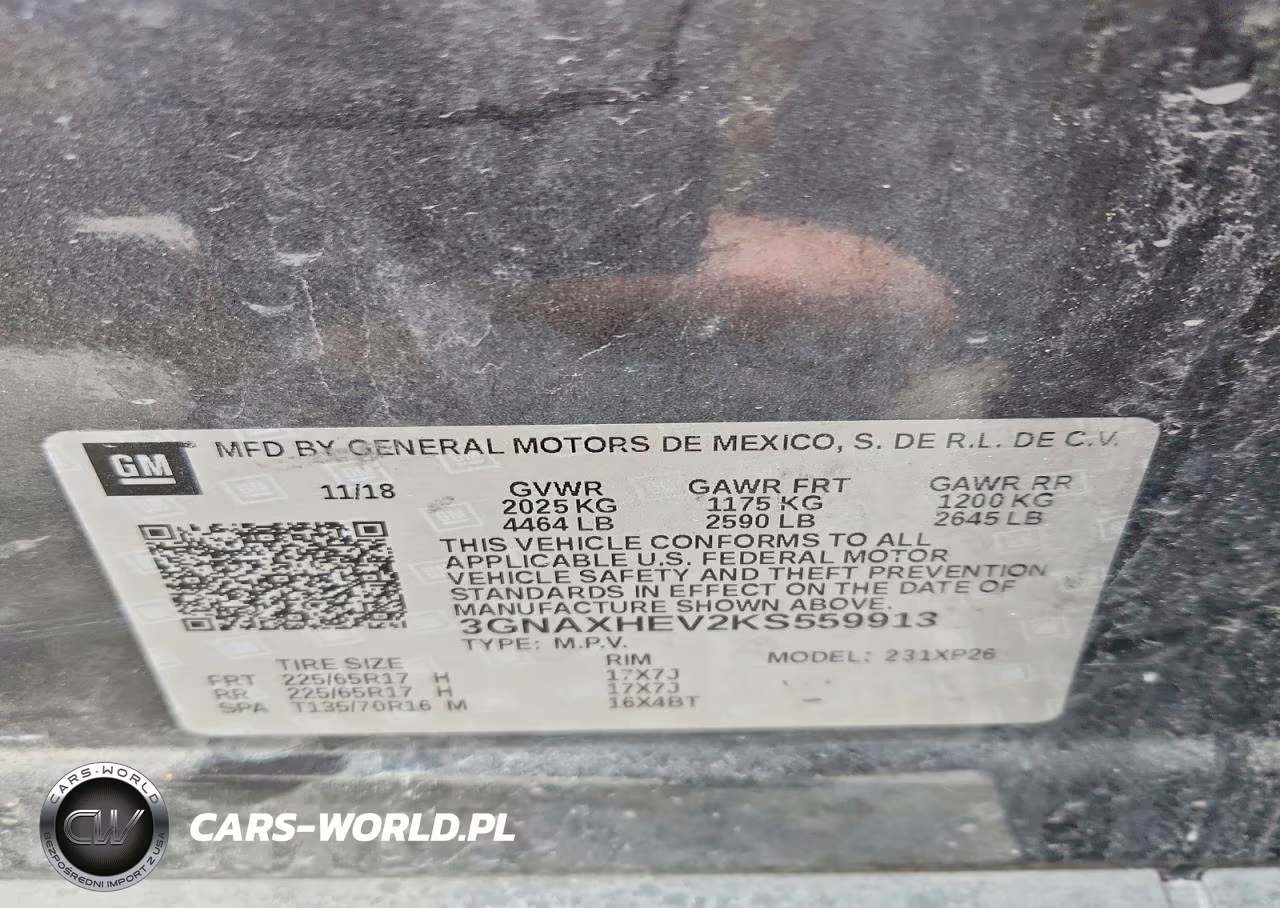 2019 Chevrolet Equinox Ls VIN:3GNAXHEV2KS559913 - 13